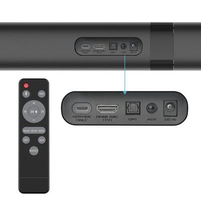 Wireless Wired Auto Volume Boost 2 in 1 Separable Bluetooth Soundbar