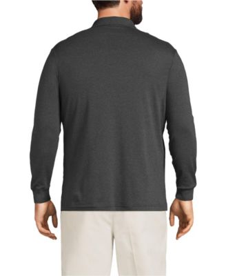 Big & Tall Long Sleeve Cotton Supima Polo Shirt with Pocket