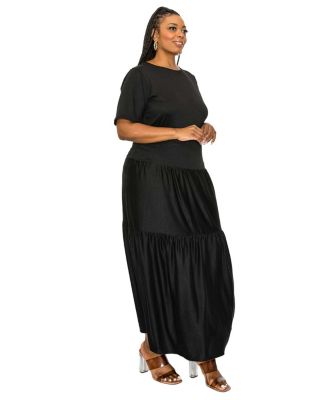 Plus Size Jourdan Tiered Maxi Dress