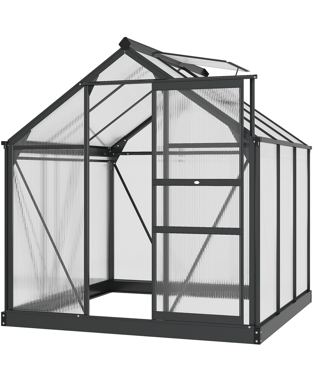 6' x 6' x 6.5' Large Polycarbonate Walk-in house, - Gray