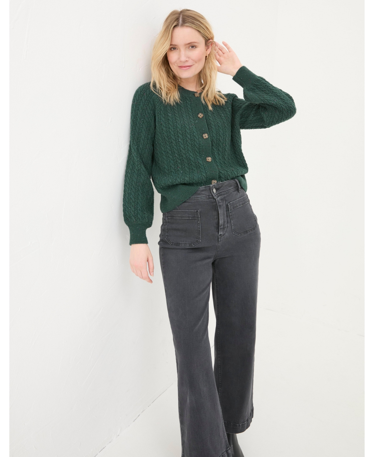 FatFace Women's Chloe Cable Cardigan