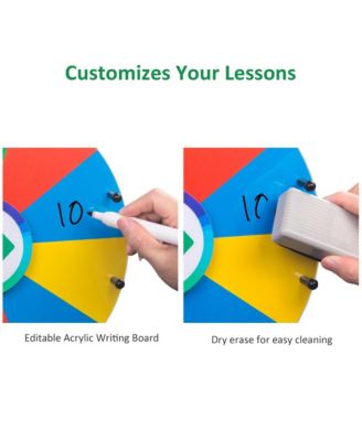 12" Spinning Wheel Math Game Kids Teaching Aid Elementary School Home