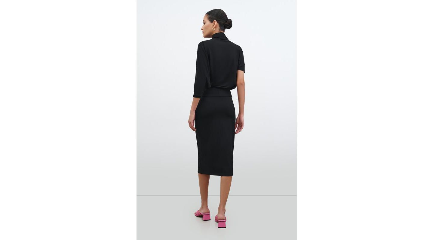 Женская юбка Marcella Vesey High-Waisted Pencil Skirt with Pockets, цвет: Чёрный — фото 2