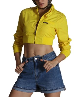 Metallic cropped jacket - Women | MANGO OUTLET USA