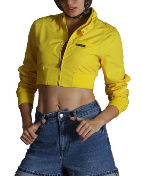 Женские куртки Members Only Mini Cropped Racer Jacket