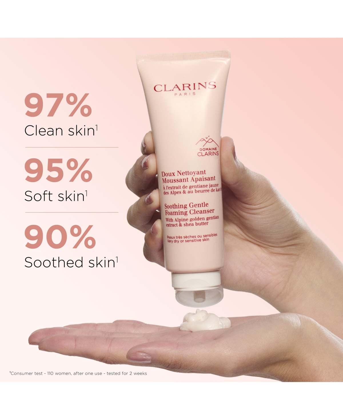 Clarins Soothing Gentle Foaming Cleanser With Shea Butter In No Color