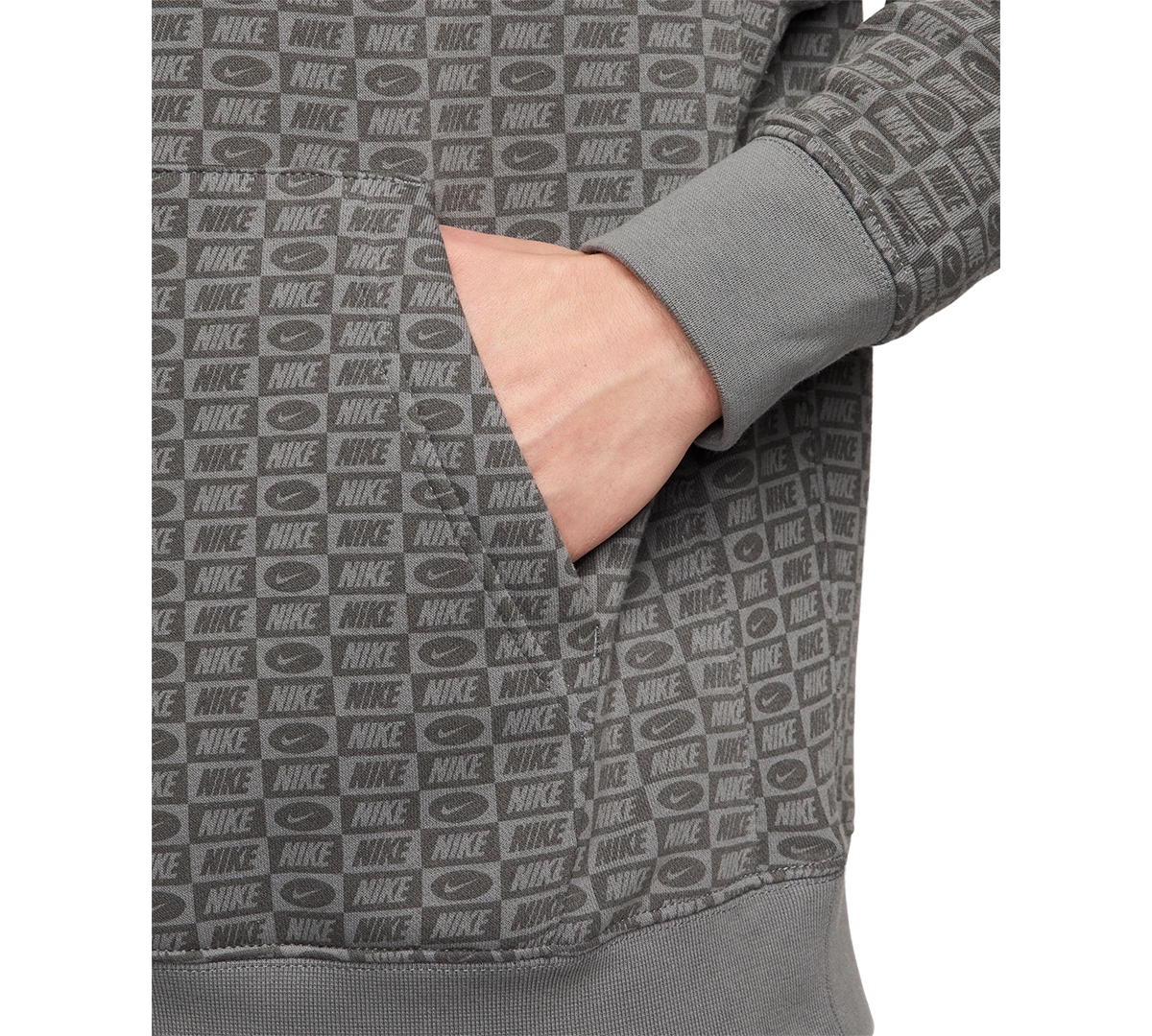 Nike Men's Sportswear Club Fleece All-Over Print Pullover Hoodie -smt
