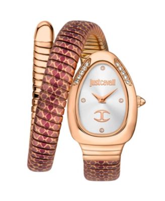 Just Cavalli Silver Women\'s Snake Watch s-l400.jpg main image 3