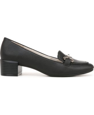 Bliss Slip On Block Heel Loafers