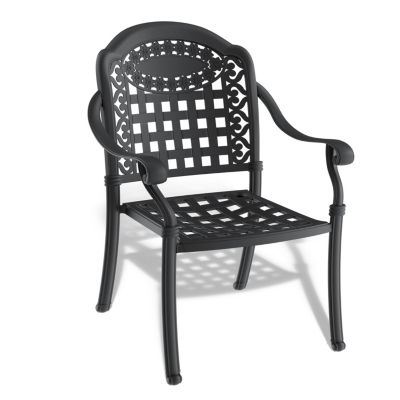 Streamdale Aluminum Stacking Armchair with Cushions, Weight Capacity 350lbs