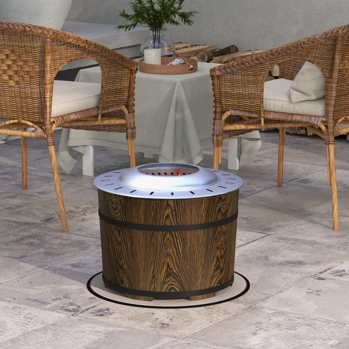 Streamdale Furniture Smokeless Fire Pit End Smokey Eyes and Cozy Up Outdoors