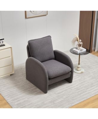 Luxurious Lamb Fabric Sofa with Cozy Toss Pillows for Ultimate Comfort