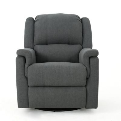 Streamdale Cozy Charcoal Swivel Glider Recliner