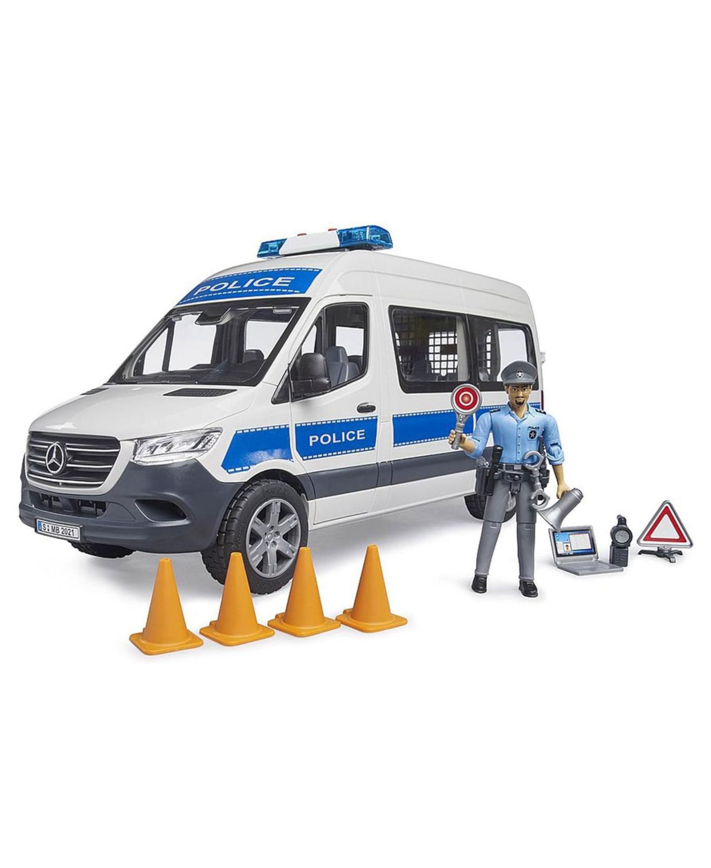 Детская игрушка Bruder 1/16 MB Sprinter Police Toy Vehicle with Light and Sound Module — фото 2