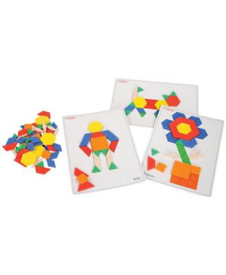 Pattern Blocks and Picture Cards Set