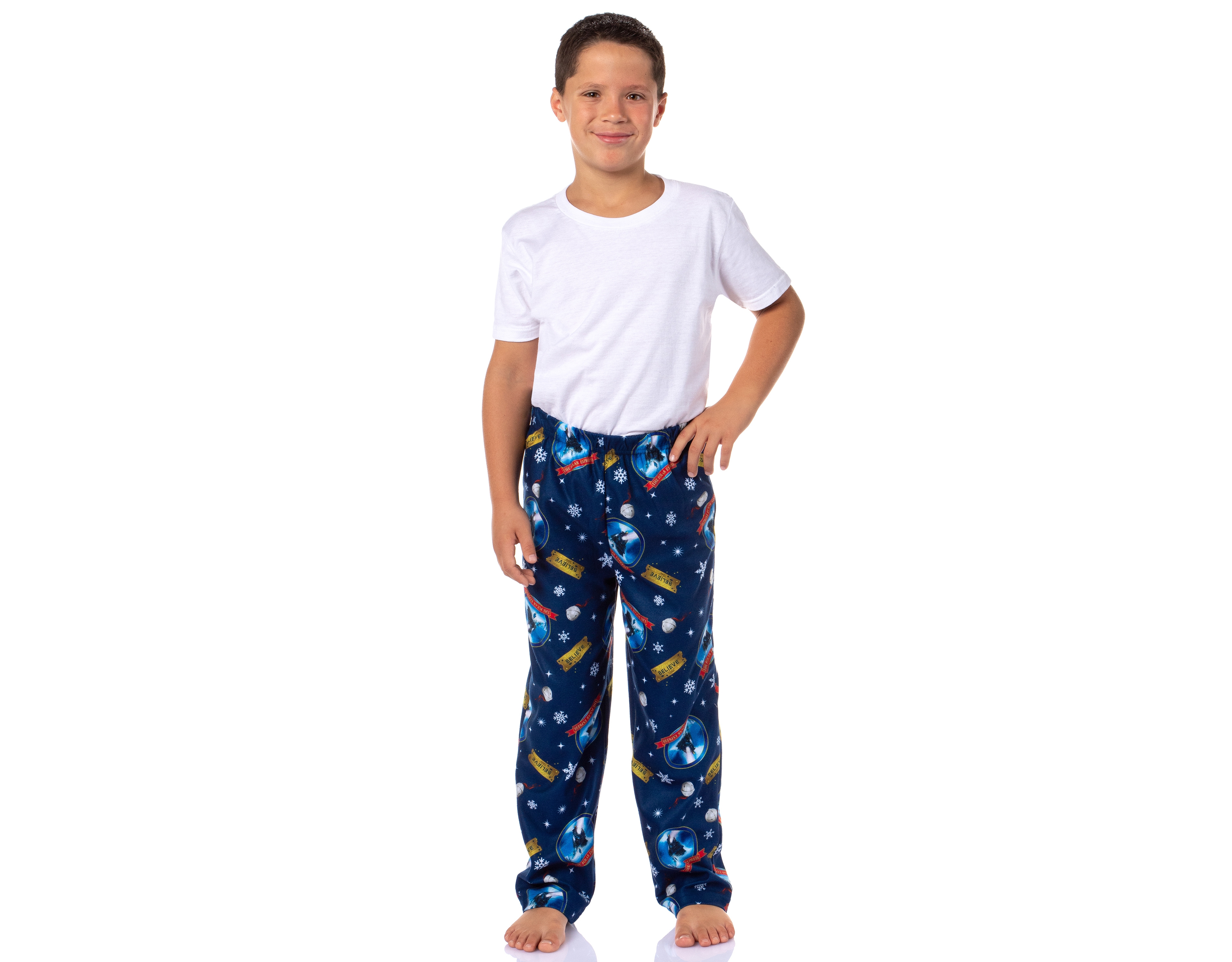 Polar Express Boys Christmas Movie Believe Train Pajama Sleep Pants