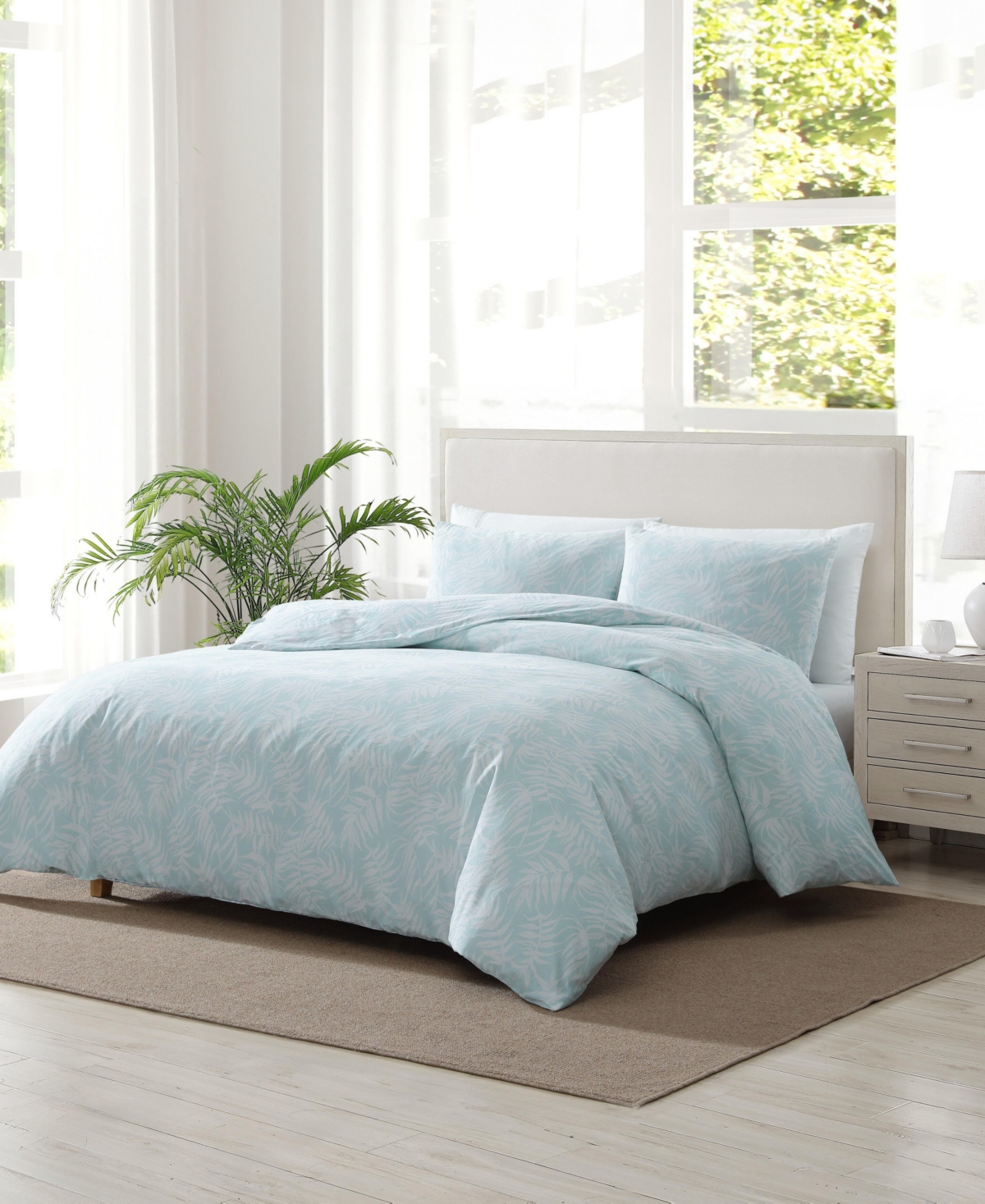 Closeout! Tommy Bahama Home Art Of Palms Reversible 3 Piece Comforter Set