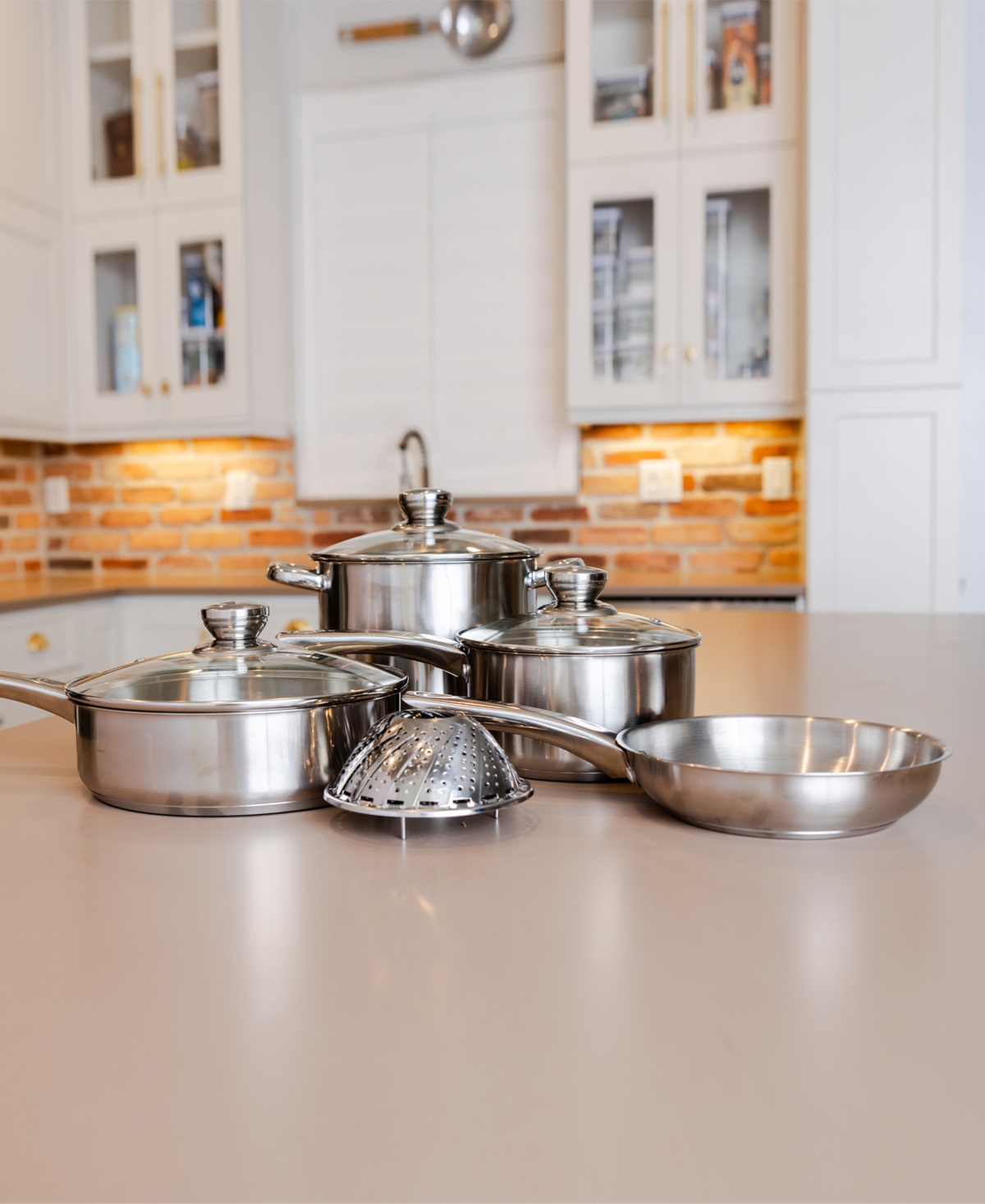 Sedona Kitchen Stainless Steel 8-pc. Cookware Set In No Color