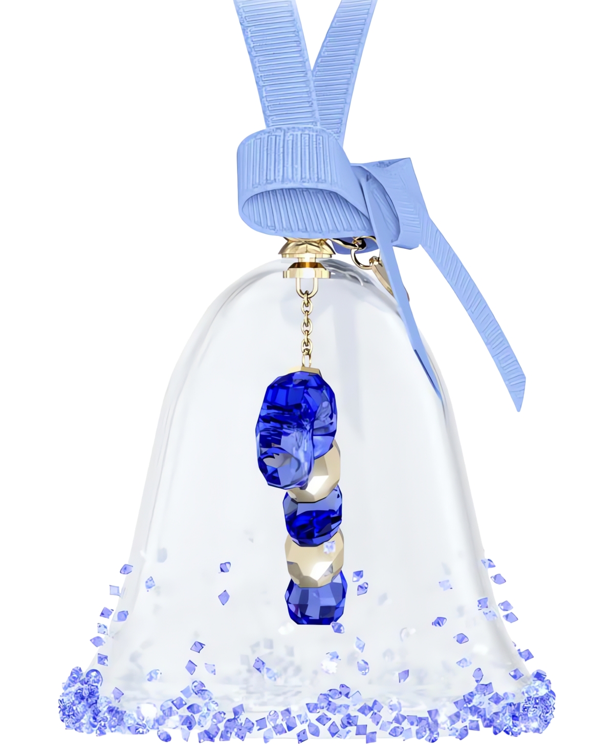 Swarovski Crystal Bell Candy Cane Hanging Ornament In No Color