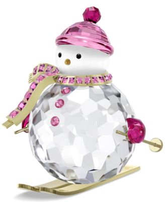 Swarovski - Crystal and Gold-Tone Snowman Figurine