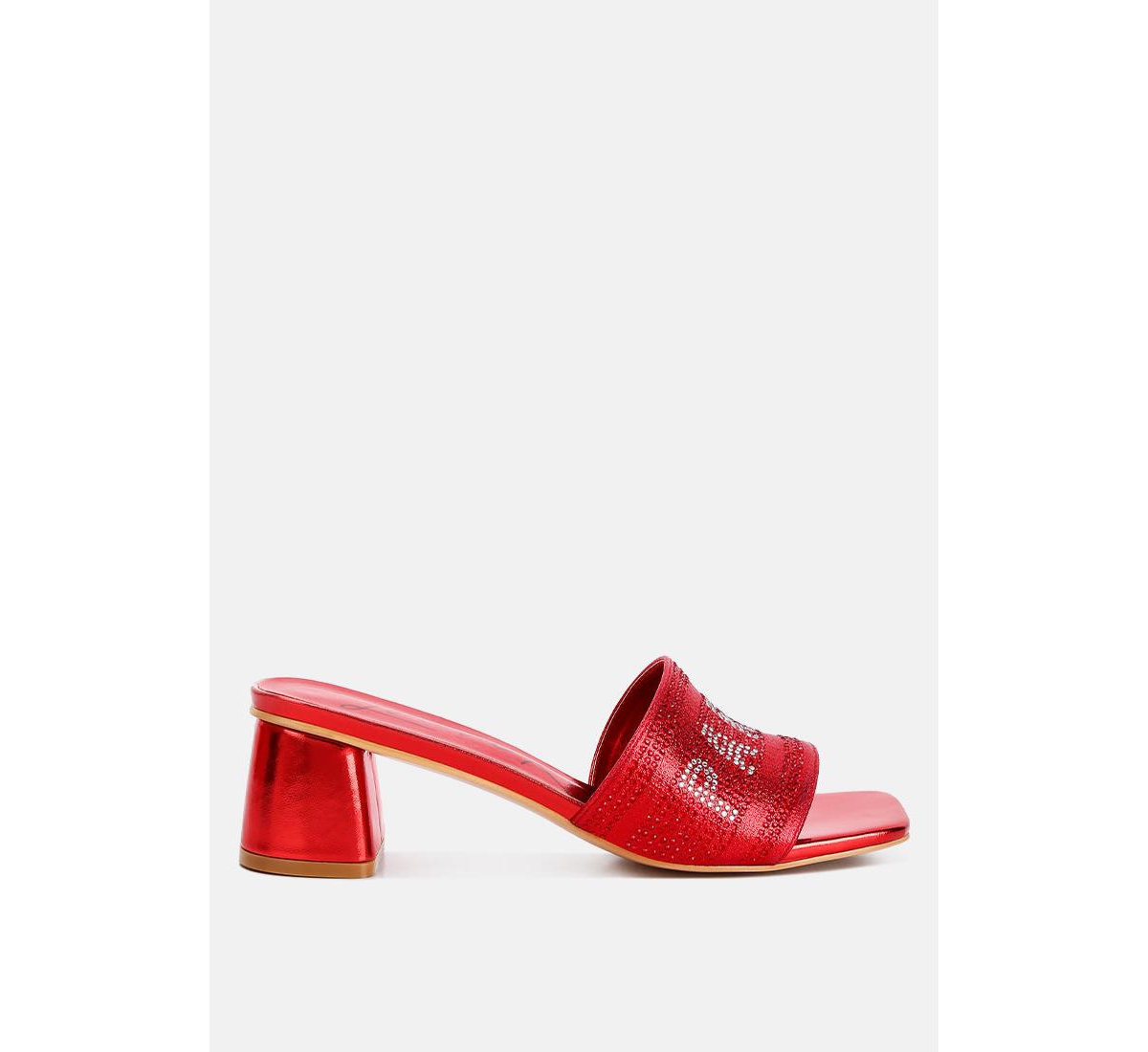 London Rag Messels Diamante Embellished Paris Sandals