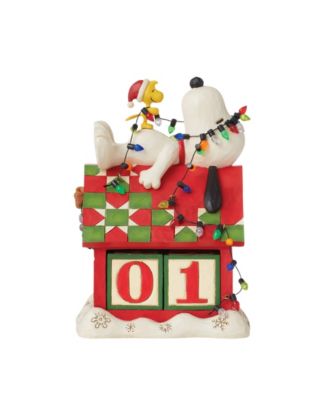 Peanuts Snoopy and Woodstock Countdown Calendar Figurine