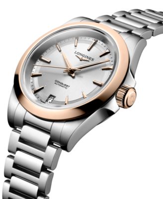 Women's Swiss Automatic Conquest Stainless Steel Bracelet Watch 34mm