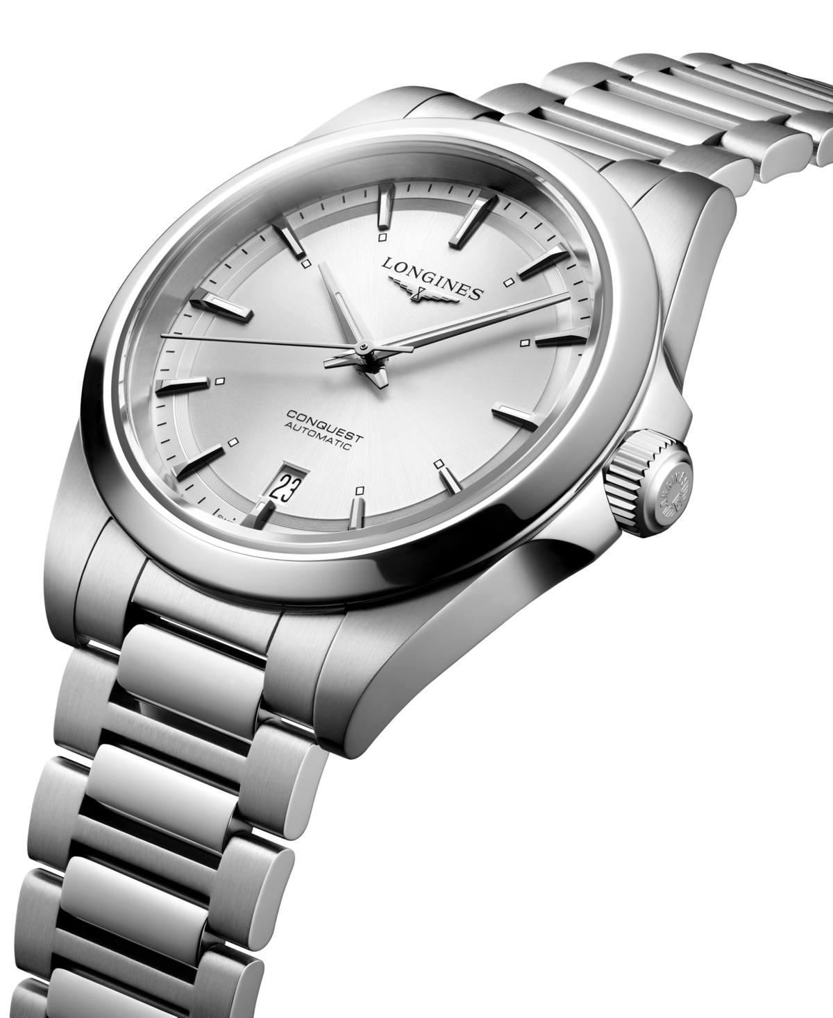 Longines Mens Silver L3.830.4.72.6 Conquest Stainless-steel Automatic Watch In No Color