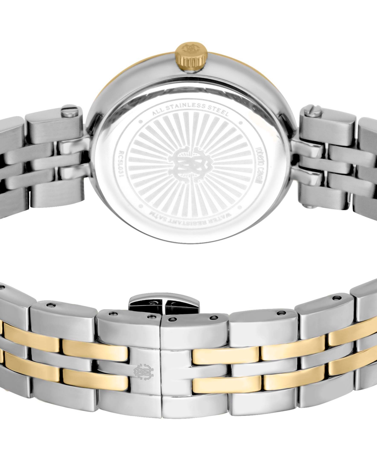 ROBERTO CAVALLI WOMEN'S QUARTZ TWO-TONE STAINLESS STEEL WATCH 30MM 
