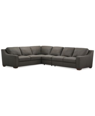 Furniture - Kovner 4-Pc. Leather Sectional L-Shaped Set