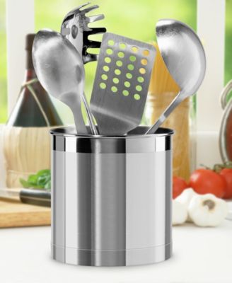 7&amp;quot; Jumbo Stainless Steel Utensil Holder