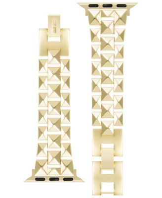Women's Gold-Tone Alloy Pyramid Link Bracelet Designed for 38/40/41mm Apple Watch