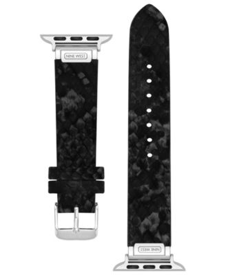 Women's Brown Snakeskin Pattern Leather Band Designed for 38/40/41mm Apple Watch