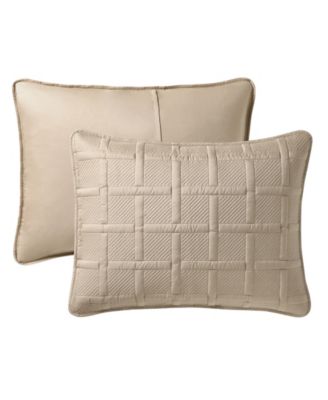 Solid Square 3-Piece Quilt Set, Full/Queen