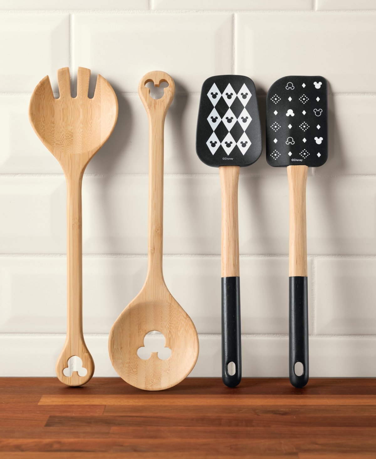 Disney Kitchen Tool Set Of 4 Piece In Brown