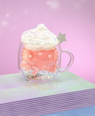 Hello Kitty 50th Anniversary Limited Edition 3D Double Wall Glass Mug
