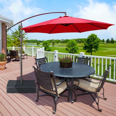 Offset Patio Umbrella 10' Cantilever Hanging Market Umbrella