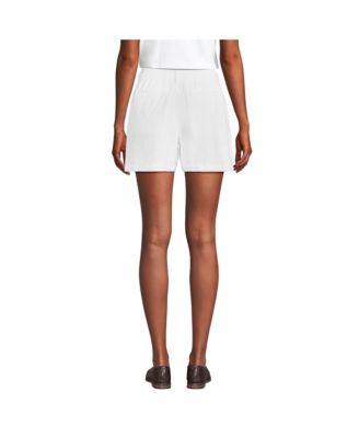 Women's High Rise Pleated A-line 5" Linen Shorts