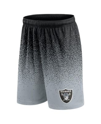 Men's Black/Silver Las Vegas Raiders Ombre Shorts