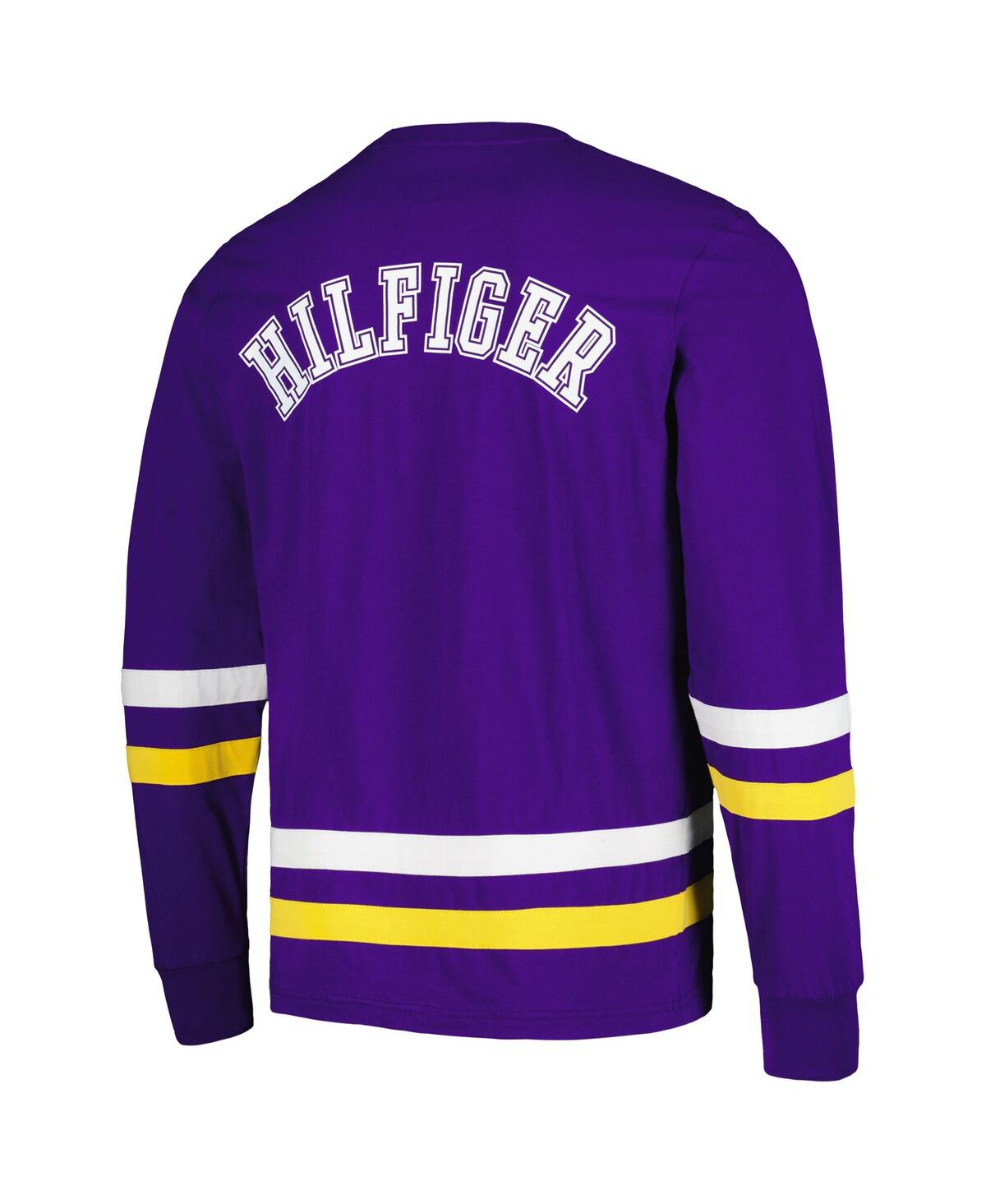 Tommy Hilfiger Men'sGold Minnesota Vikings Nolan Long Sleeve T-Shirt - Purple, Gold