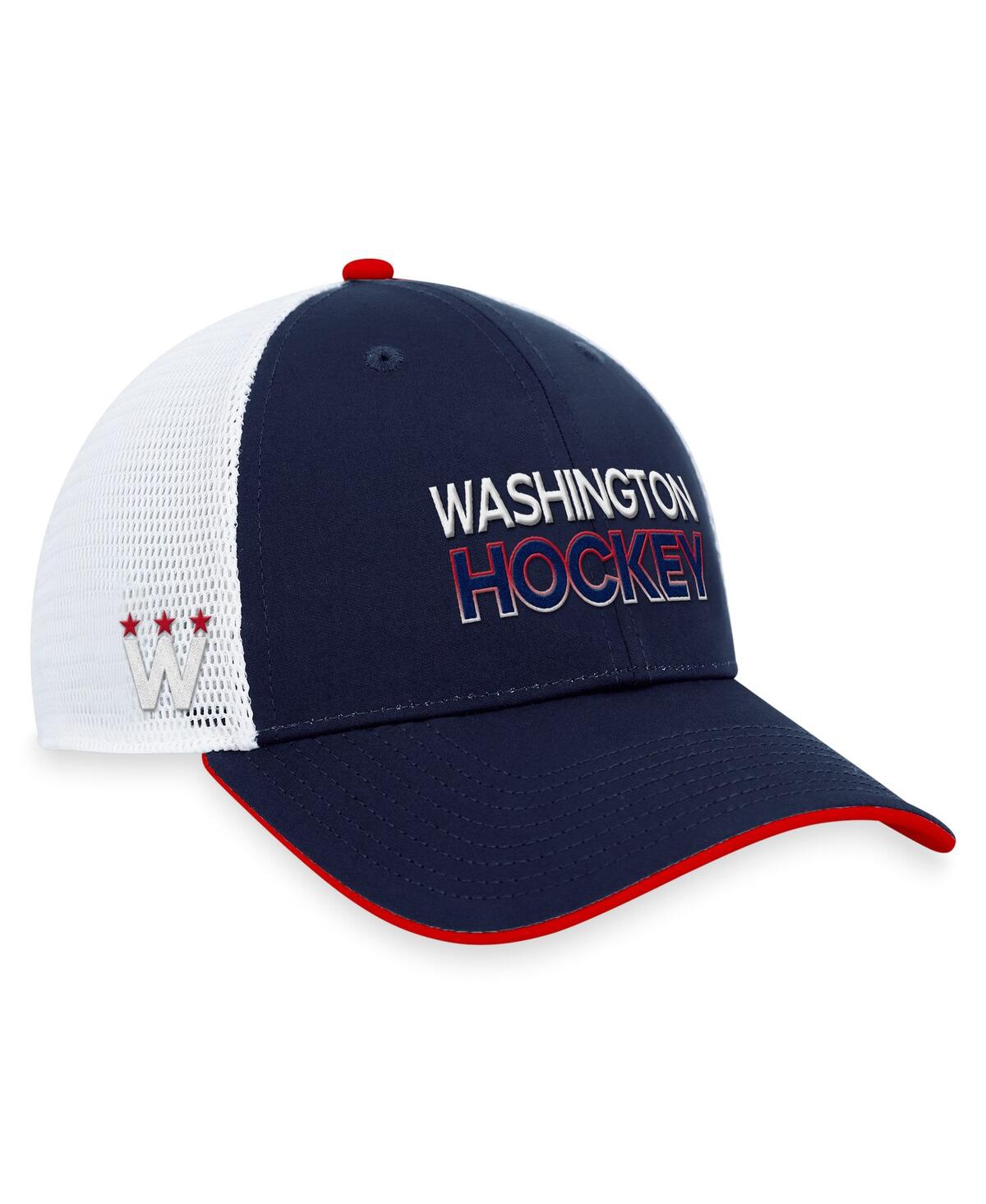 Fanatics Men's Navy Washington Capitals Authentic Pro Alternate Jersey Trucker Adjustable Hat In Navy