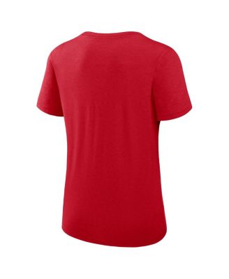 Women's Red St. Louis Cardinals Authentic Collection Performance Scoop Neck T-Shirt