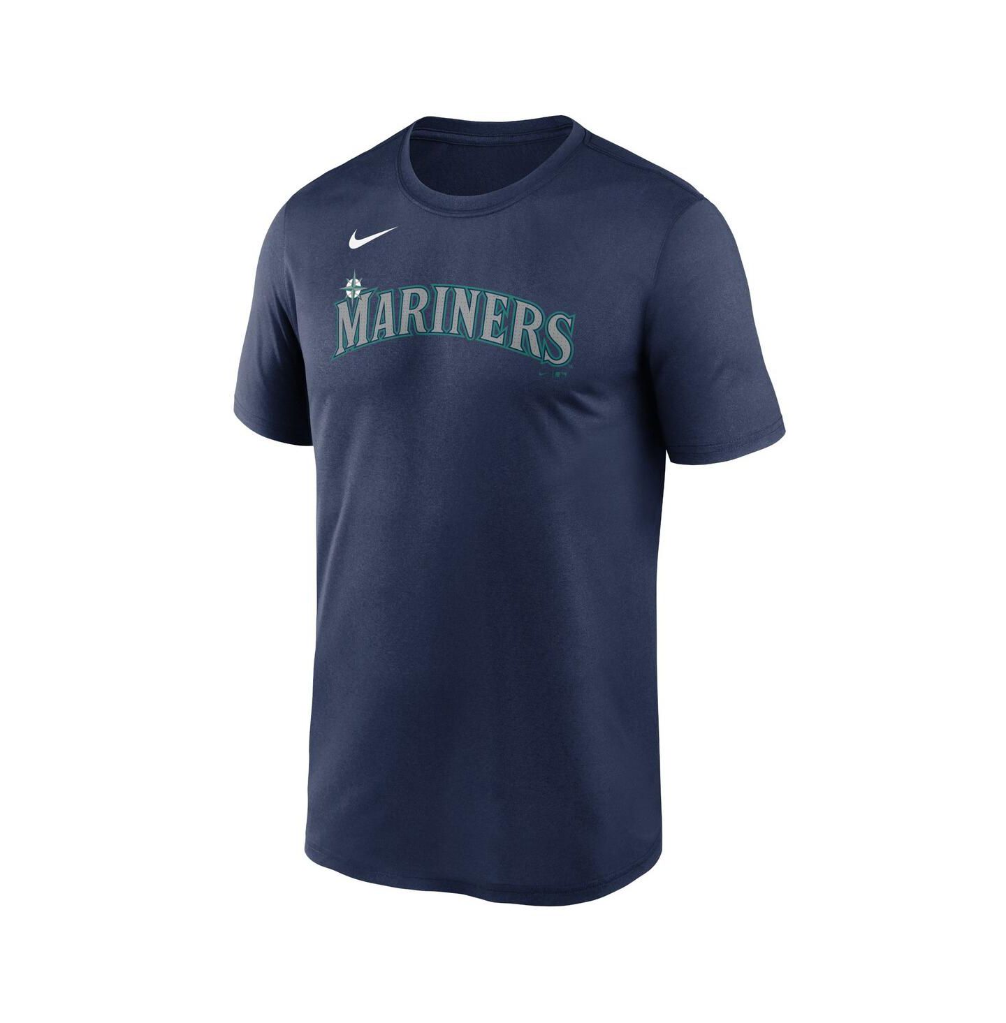Мужская футболка Nike Navy Seattle Mariners Fuse Legend — фото 2
