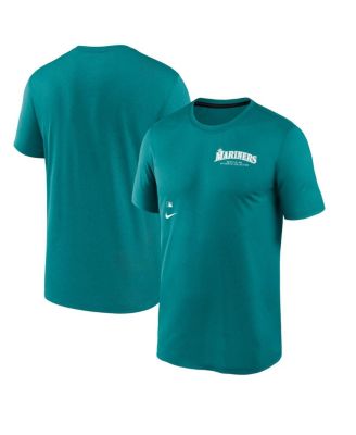 Men s Aqua Seattle Mariners Authentic Collection Early Work Tri Blend Performance T Shirt