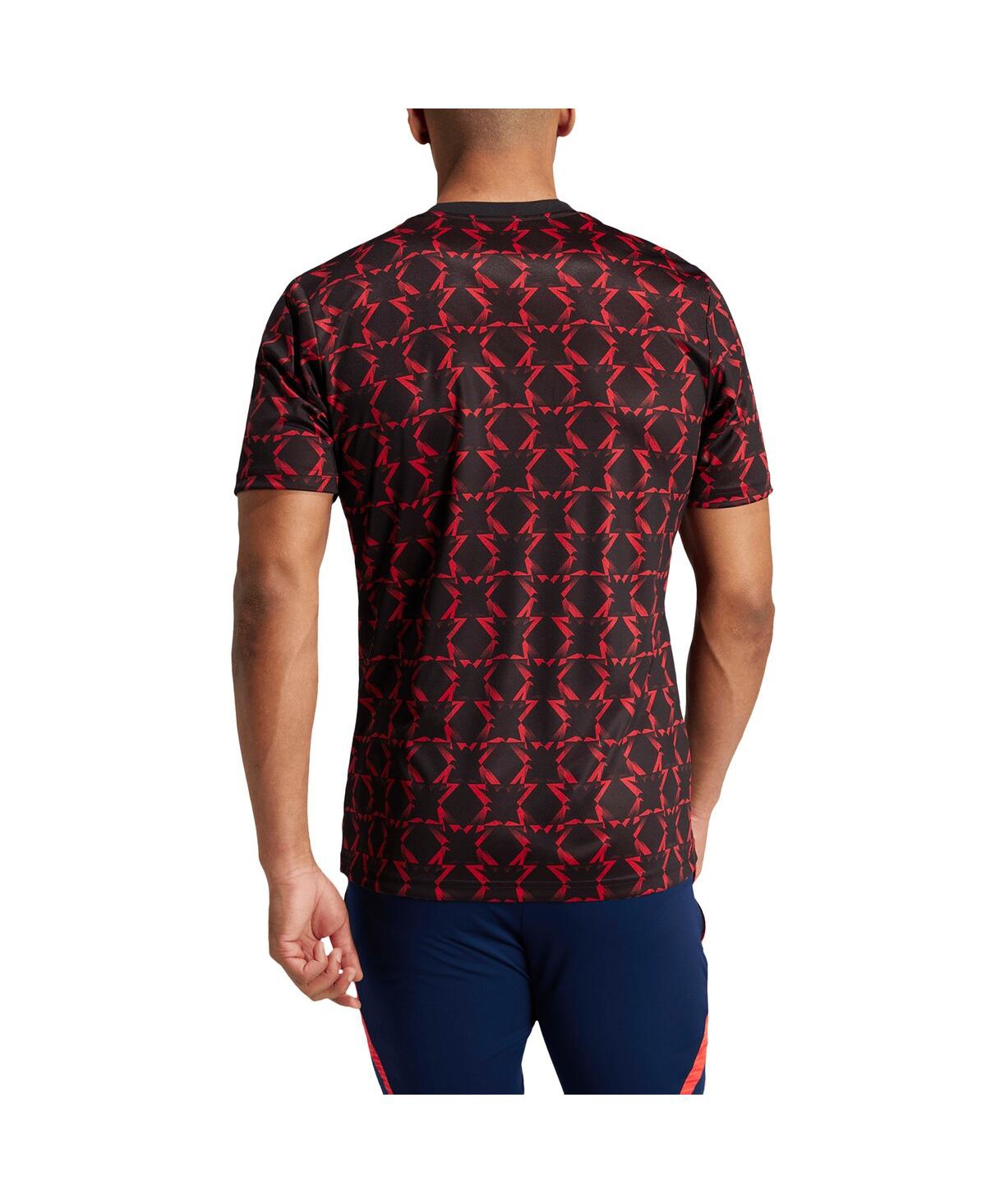Adidas Men'sManchester United 2024/25 Pre-Match Top - Black