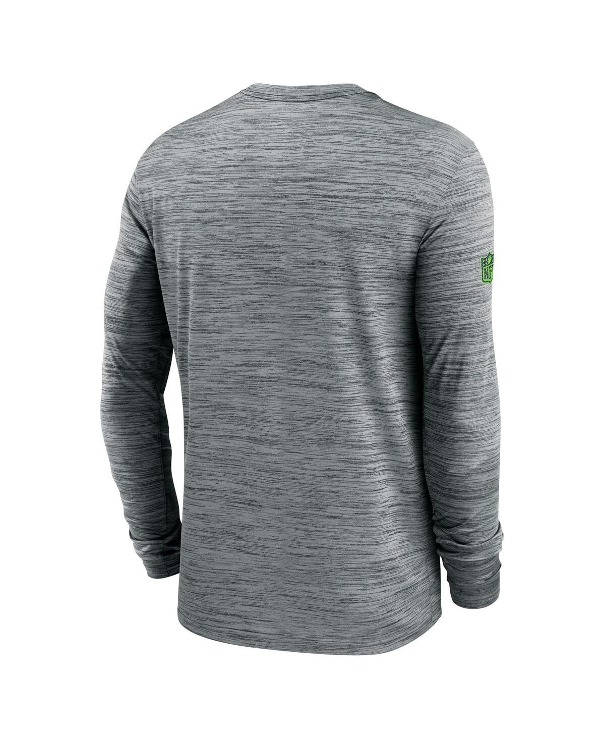 Nike Men'sSeattle Seahawks 2024 Sideline Velocity Performance Long Sleeve T-Shirt - Gray