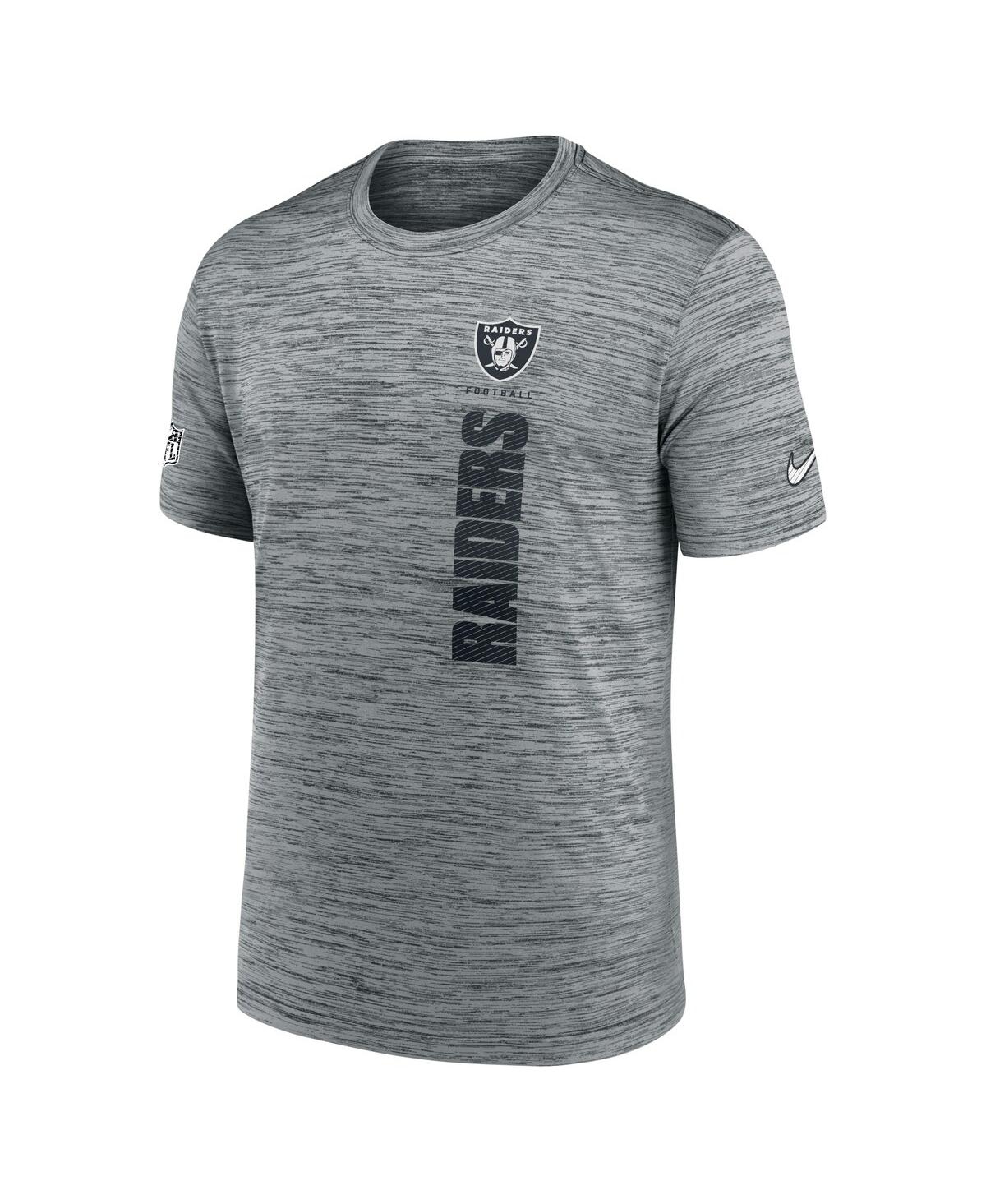 Nike Men's Gray Las Vegas Raiders 2024 Sideline Velocity Performance T-shirt In Gray