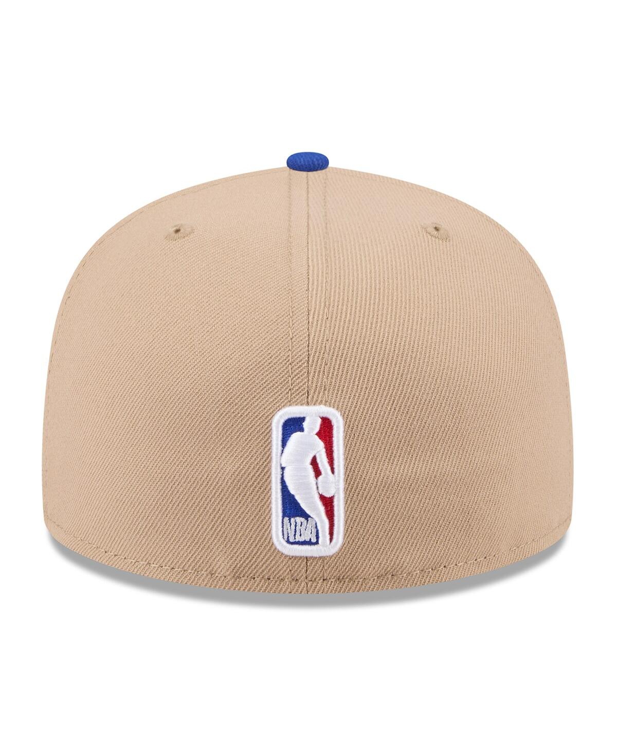 New Era Men'sBlue New York Knicks 2024 Nba Draft 59FIFTY Fitted Hat - Tan, Blue