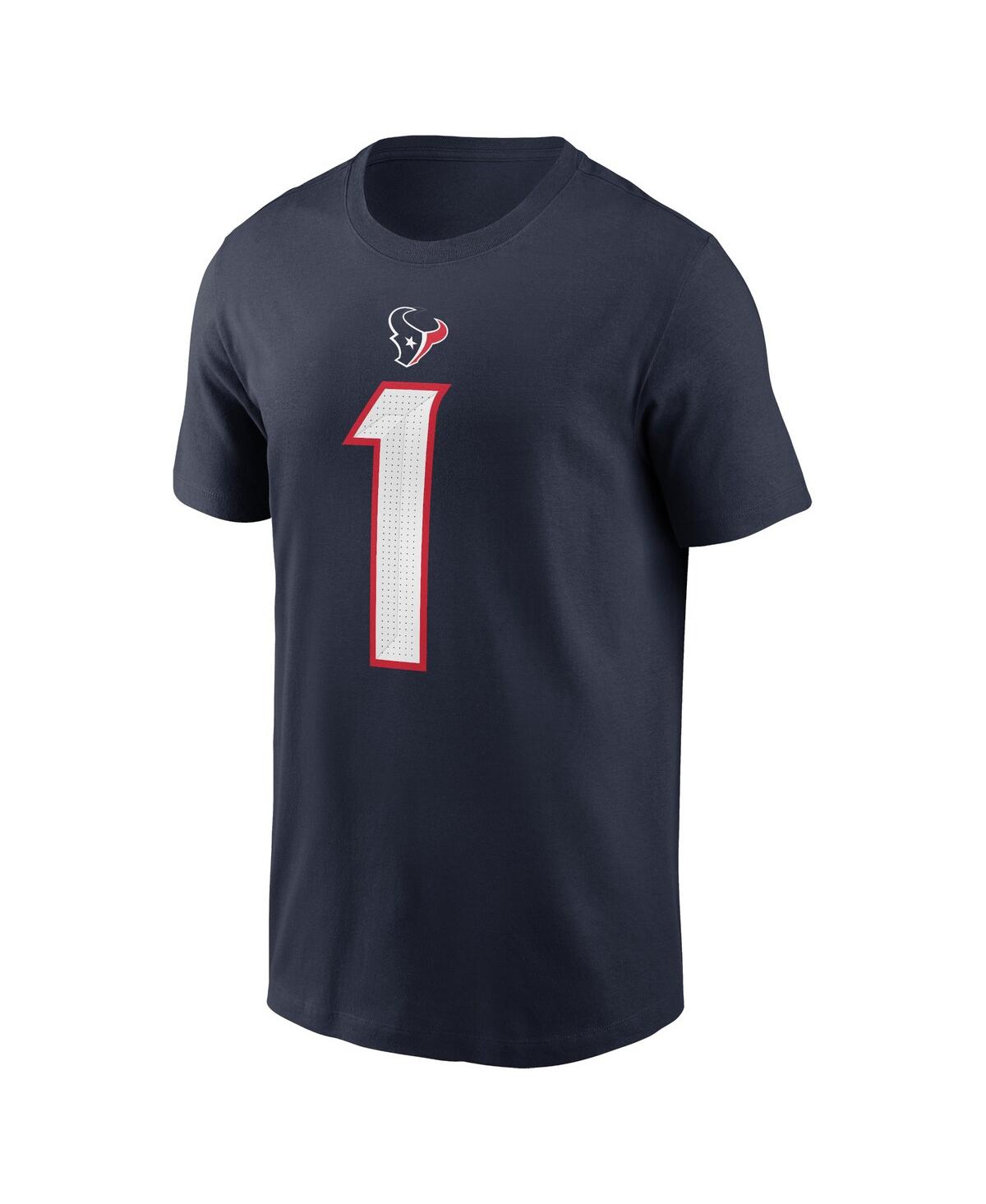 Nike Men's Stefon DiggsHouston Texans Player Name Number T-Shirt - Navy