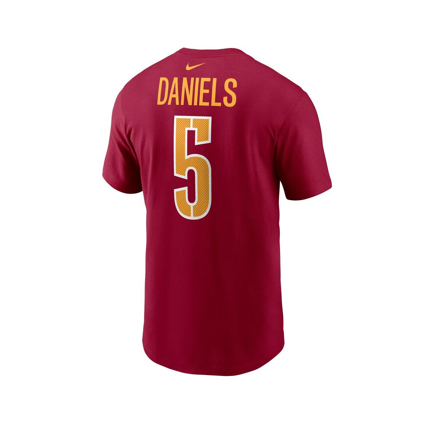 Big Boys and Girls Jayden Daniels Burgundy Washington Commanders 2024 NFL Draft First Round Pick Fuse Name & Number T-Shirt